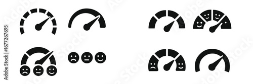 Customer Satisfaction Meter Icons