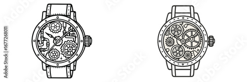 Steampunk watch mechanism