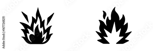 Stylized flame icon