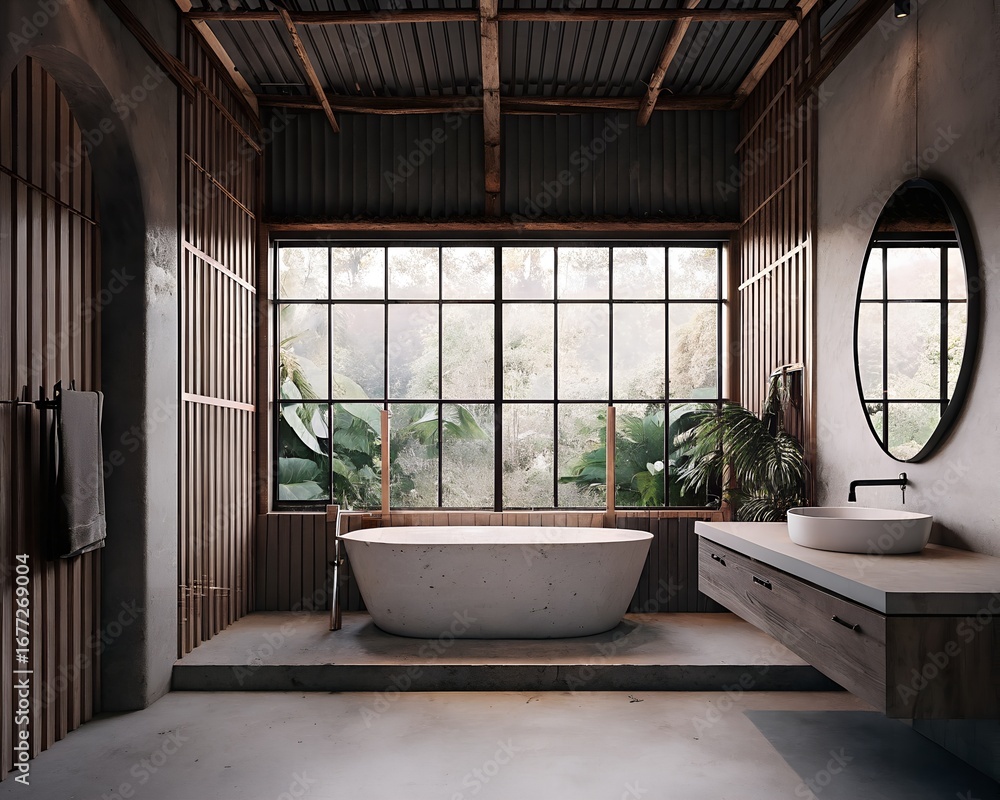 Fototapeta premium interior of a modern bathroom