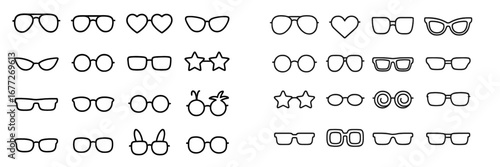 Collection of Eyeglasses and Sunglasses Frames