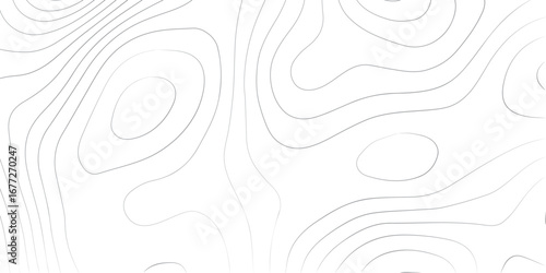 Abstract contemporary mapping art with topographic contour elevation lines white textured background and wavy geography pattern
