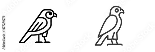 Minimalist falcon icon