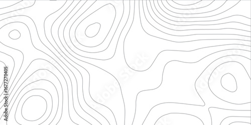 White textured abstract background with topographic contour line mapping elevation design and modern geographic wavy artwork
