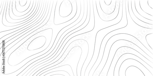 Topographic abstract elevation mapping design with contour line art white paper texture background and modern geographic style
