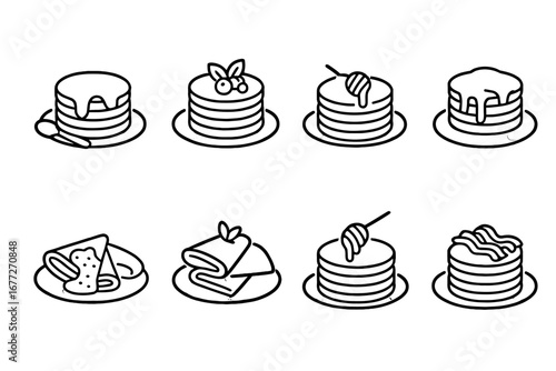 Pancake Icons Collection