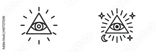 All Seeing Eye Triangle Symbol