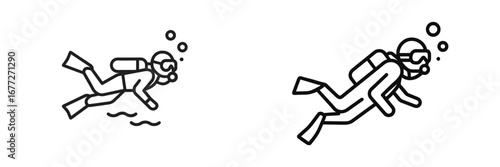 Scuba diver icon