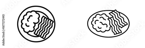 Stylized of food in a bowl