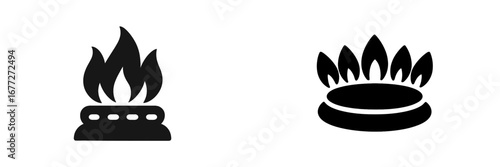 Gas Stove Burner Icons