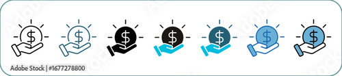 Income Icon Pack Multistyle Editable Stroke