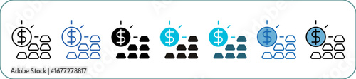 Wealth Icon Pack Multistyle Editable Stroke