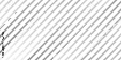 Geometric diagonal oblique vector curve gradient black and white graphic stripe line. Repeated fine diagonal lines Thin slash line stripes diagonal vector elegant background