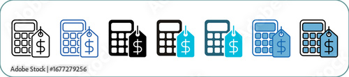 Cost Icon Pack Multistyle Editable Stroke
