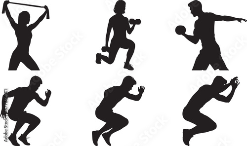 Fitness exercise workout training gym health sport wellness lifestyle activity body strength