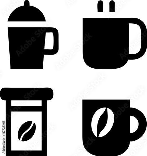 Coffee and Beverage Icons Collection