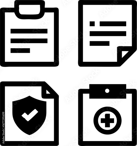 Professional document icons for business, medical, and legal needs, ensuring clarity and efficiency
