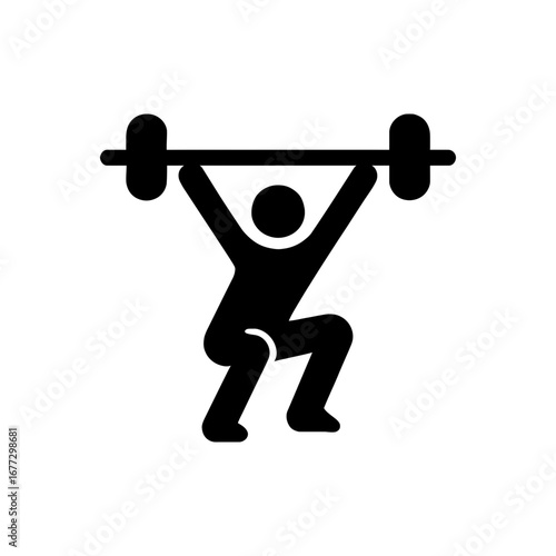 Overhead Squat Exercise Icon