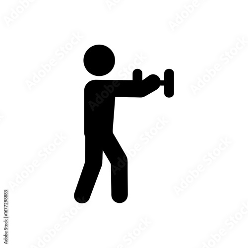 Bicep Curl Exercise Icon