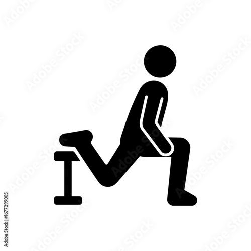 Bulgarian Split Squat Icon