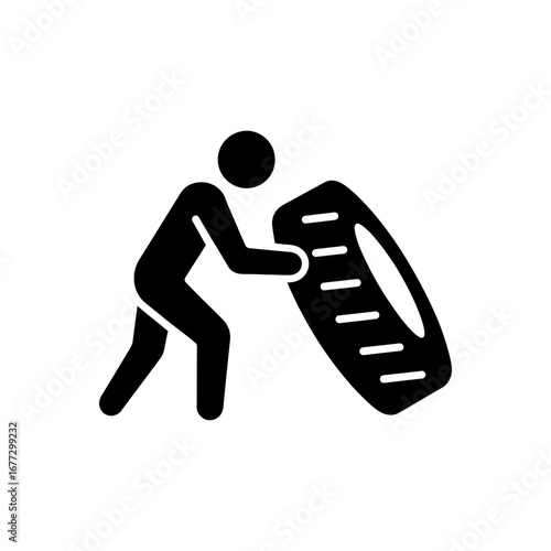 Tire Flip Strongman Icon