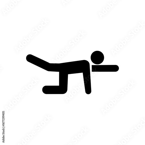 Bird Dog Exercise Icon