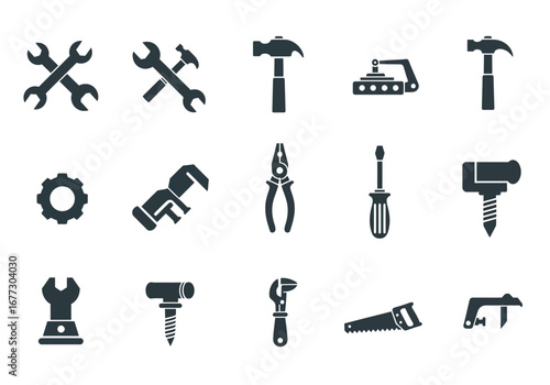 Sixty Essential Tool Icons for Industrial Design.