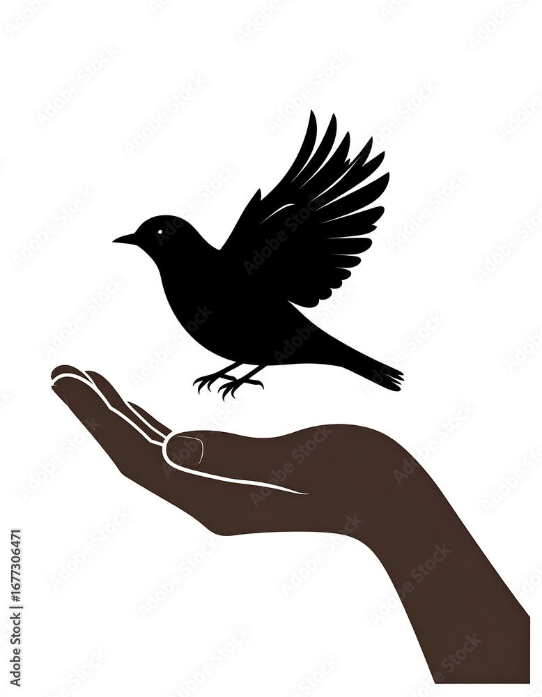 Obraz premium Bird in hand