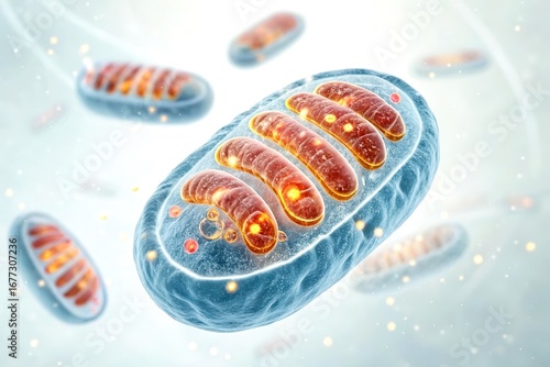 x-default Mitochondria: Powerhouse of the Cell Stock Photo