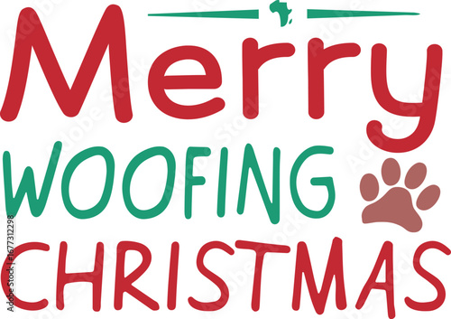 Merry woofing christmas