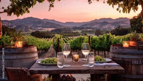 Vineyard Dinner at Sunset - A Romantic Wine Country Experience.