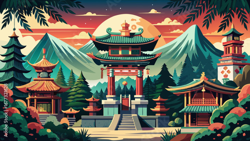 The Shrines and Temples of Nikko in Japan lie amid cedar forests, blending ornate carvings, sacred gates, and spiritual tranquility, embodying centuries of devotion in a natural mountain sanctuary.
