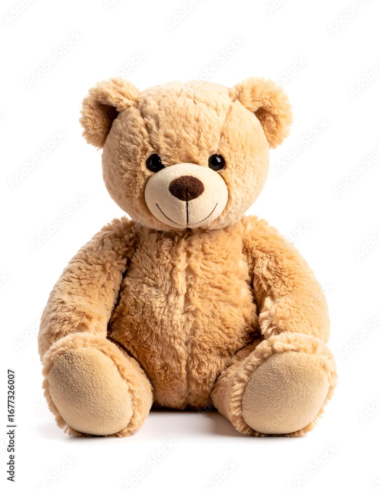 Obraz premium Beige teddy bear, sitting