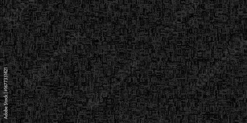 Monochrome dark geometric grid background Modern dark black abstract noise texture Vector illustration