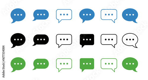A collection of colorful speech bubbles, representing online communication and dialogue.