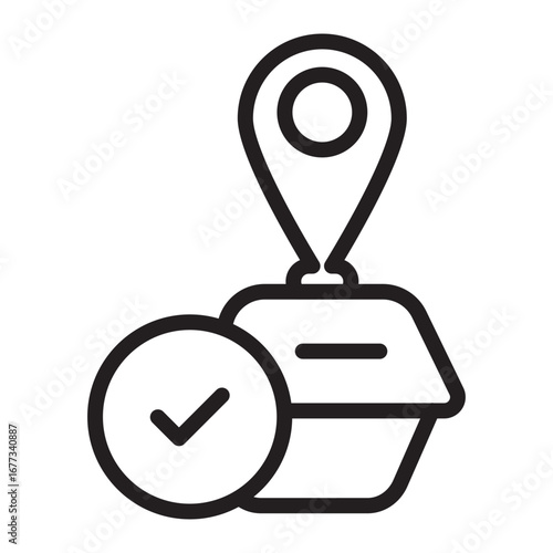 Tamper Evident Vector Line Icon Design