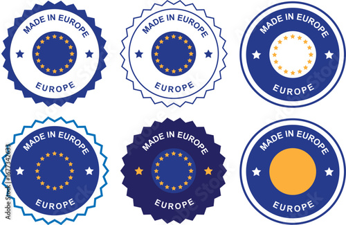 Round Made in Europe Product Labels