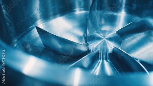 Stainless Steel Impeller Inside Metal Container