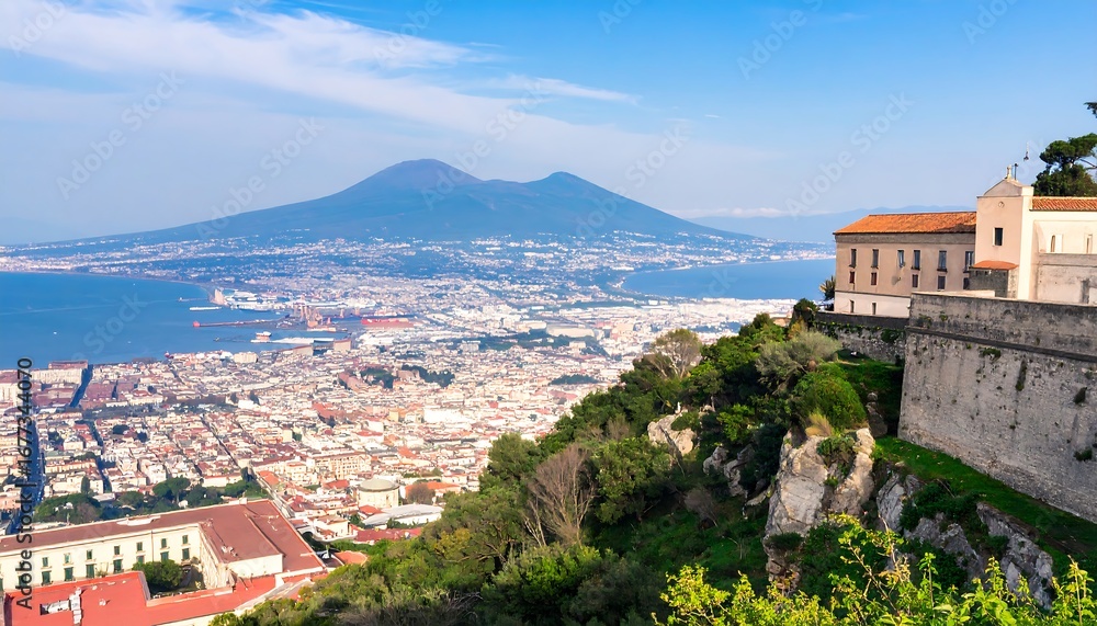 Fototapeta premium Naples Cityscape from Above
