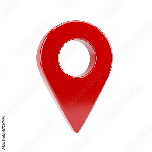 Free Download A red location pin marking a spot on a map isolated on transparent background - GFXLoad