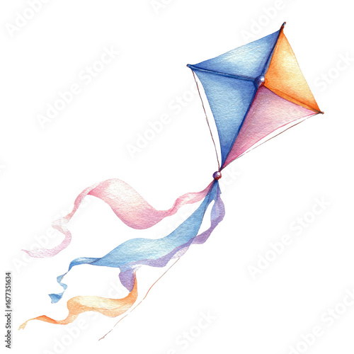A colorful kite illustration