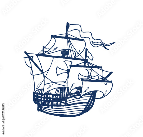 Set of sea ship illustrations isolated on white background. Design element for poster, t shirt, card, emblem, sign