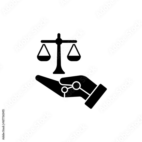 Icon a fairness, isolated against a clean background.
