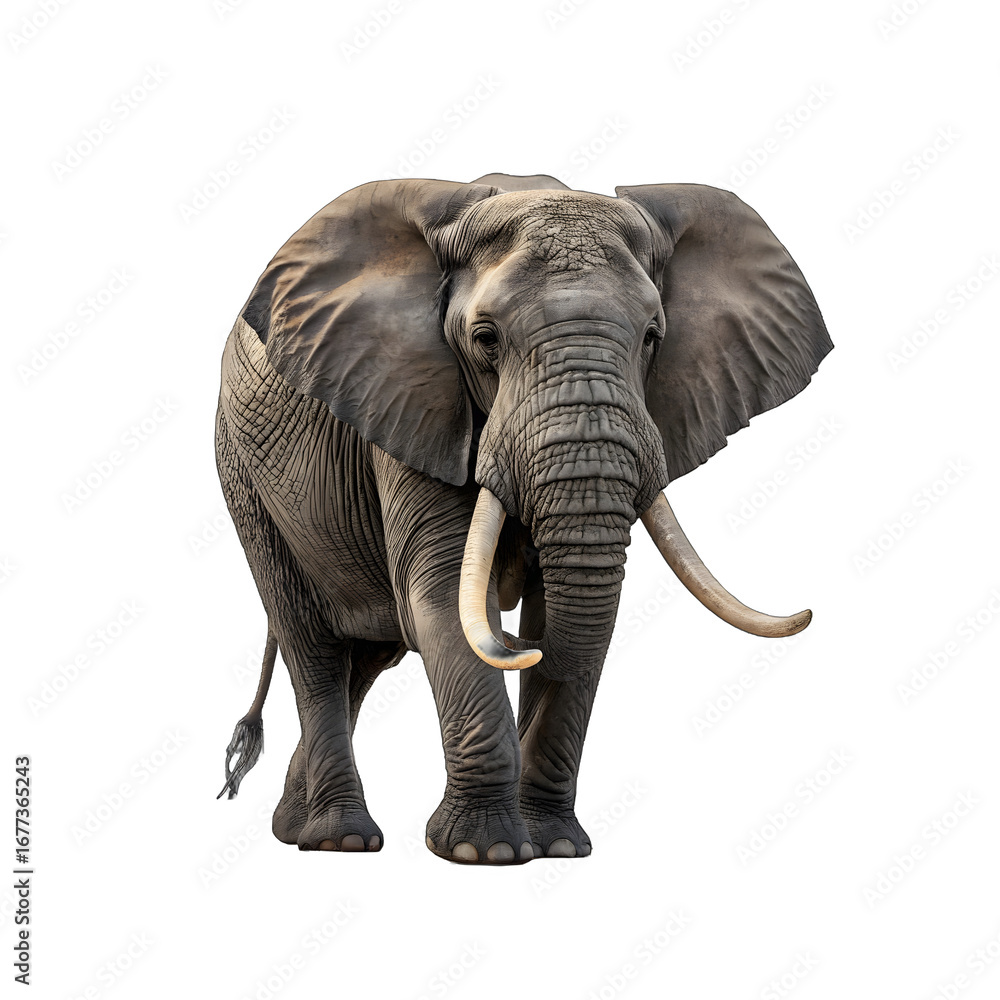 Obraz premium elephant isolated on transparent 