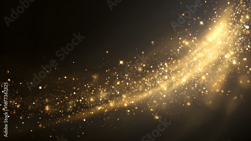 Golden sparkles abstract background