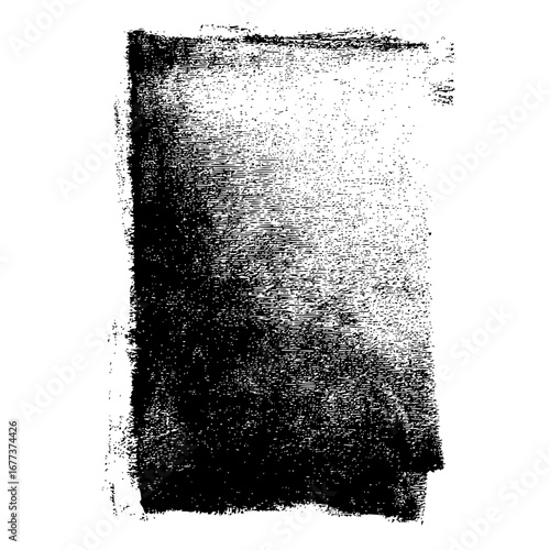 Black and white grunge texture featuring a vertical gradient with grainy and distressed appearance art