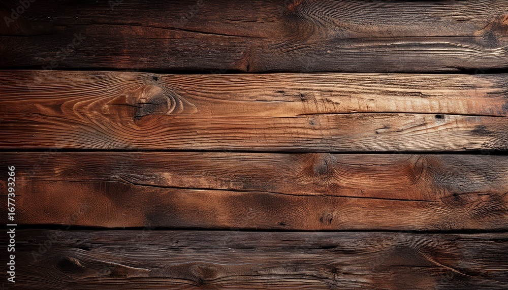 Naklejka premium weathered wooden planks with unique textures and colors adding rustic charm