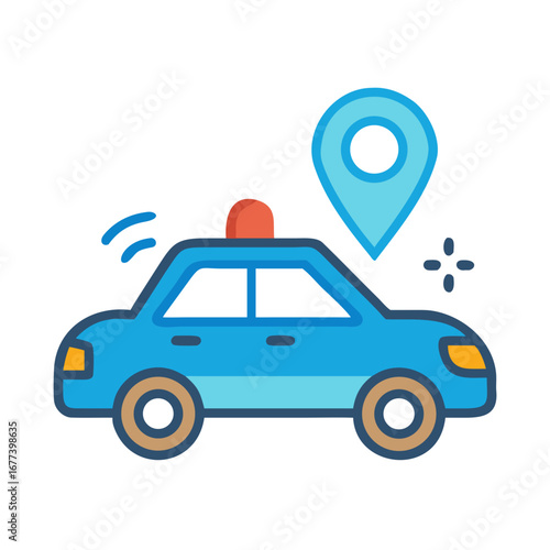 GPS taxi location vector