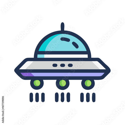 UFO hovering icon