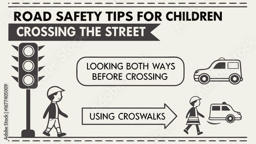 Road safety involves practices and measures that reduce the risk of accidents and injuries on roads. It includes obeying traffic laws, using seat belts, wearing helmets, respecting speed limits, and s
